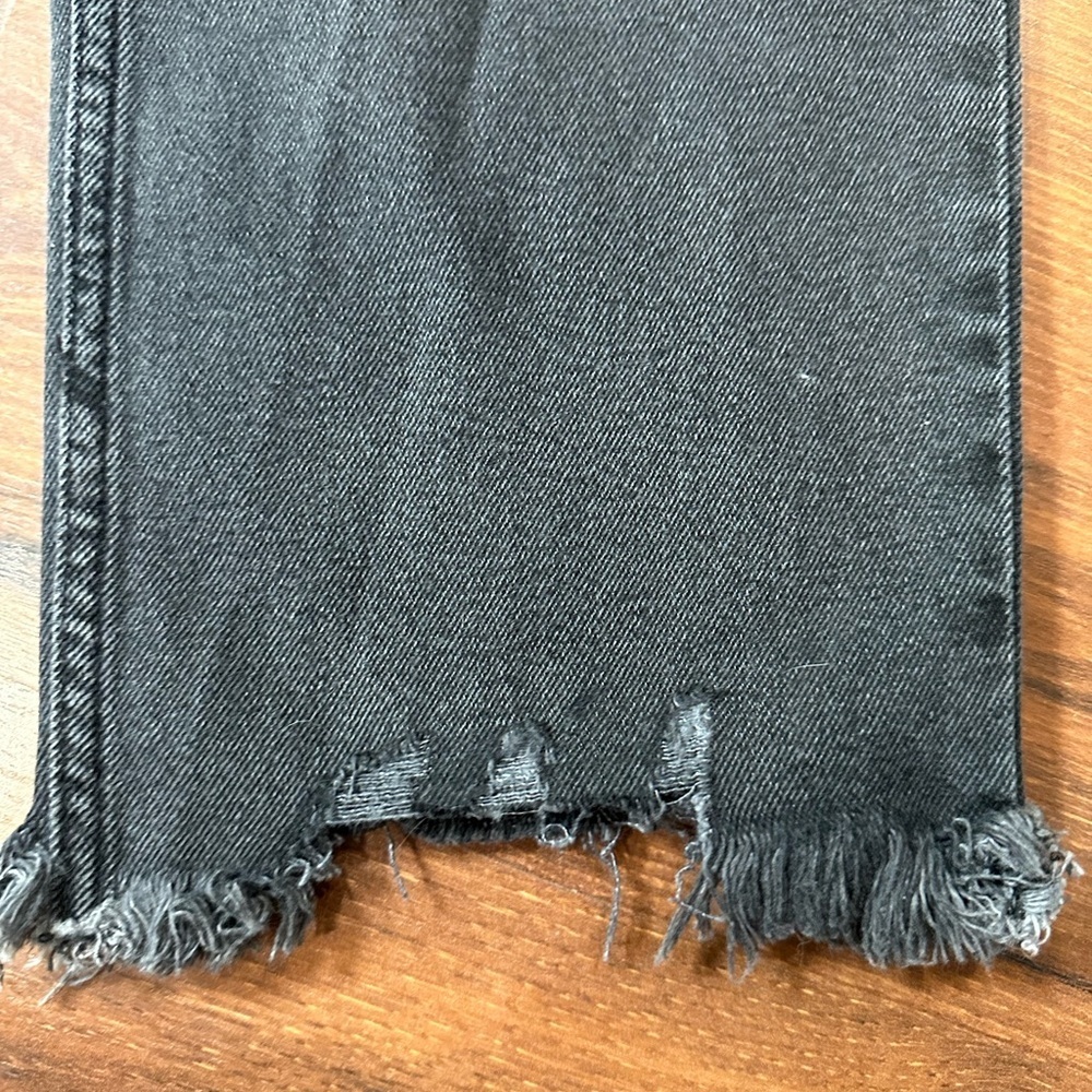 Abercrombie Ultra High Rise Ankle Straight Jeans washed black Sz 8 (29) - Picture 11 of 14
